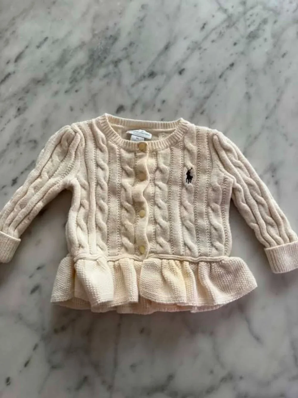 Ralph Lauren Cream Cardigan Baby